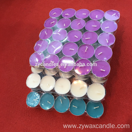 color white wax 14g 4hours gold tealight candles